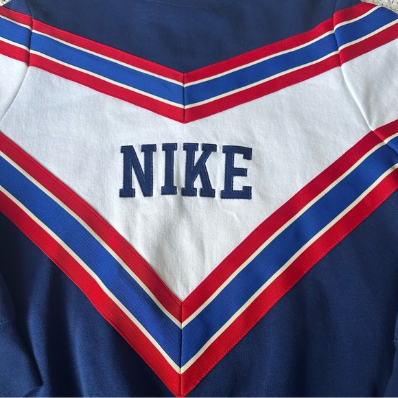 NIKE Retro Sports Women's Fleece Sweatshirt Blue Red White BV2920-492 SNL Sz S - Picture 3 of 10